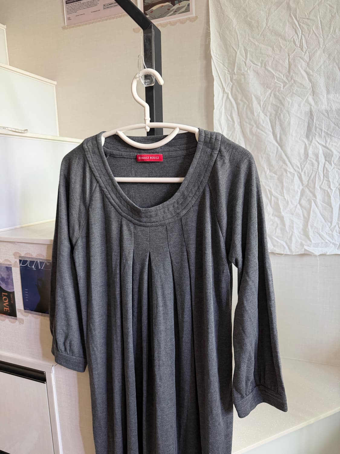 레이어드용 차콜 원피스 상품이미지4
