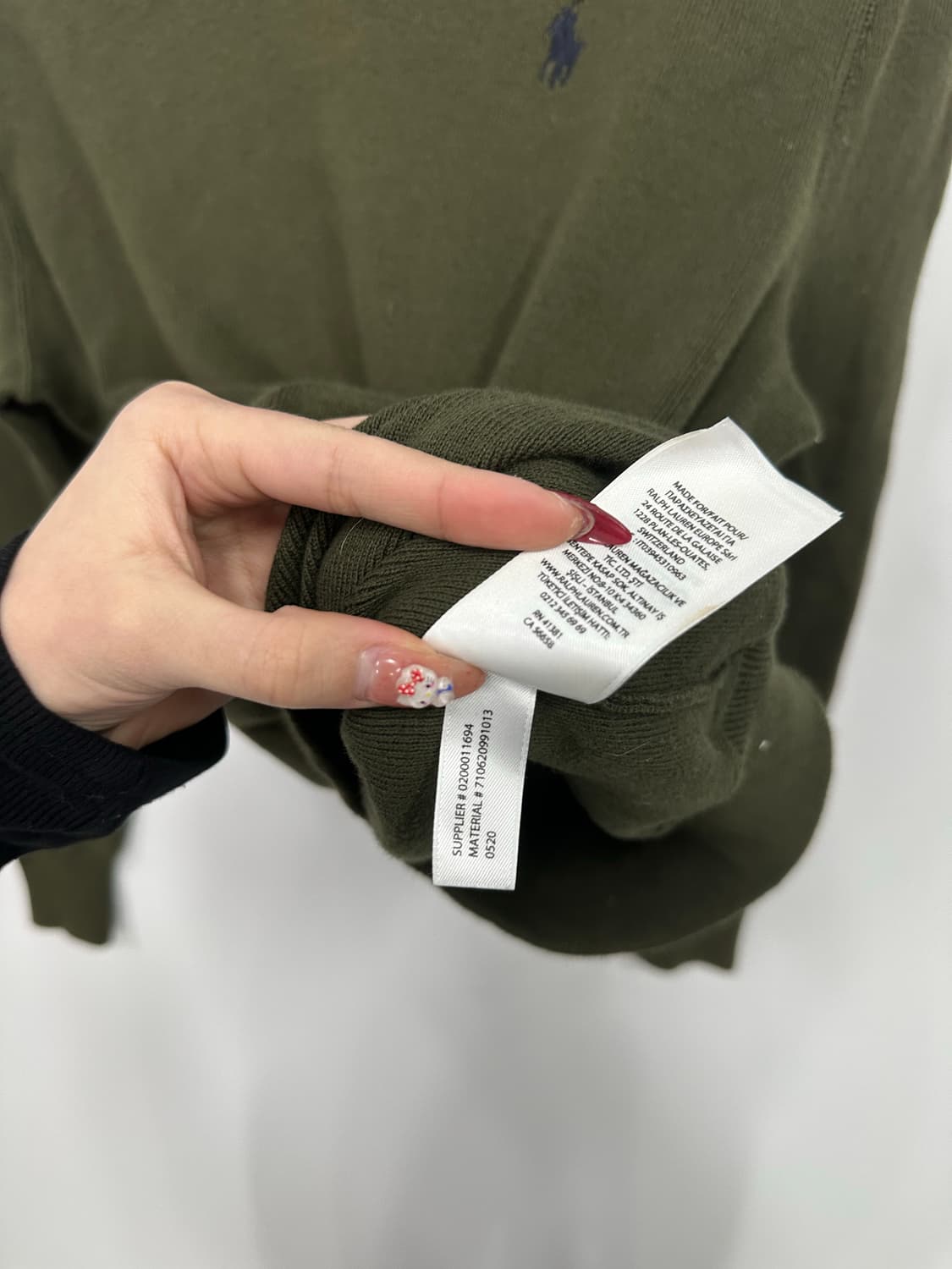 폴로 카키 니트  상품이미지4