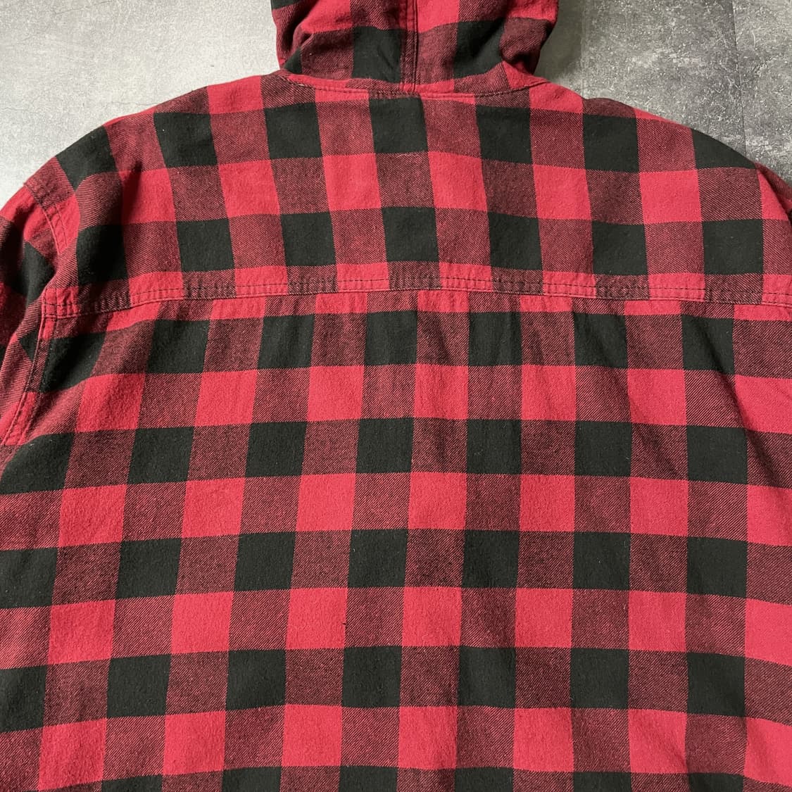 OUTDOOR LIFE 빈티지 체크 플란넬 후드 자켓 A00338 상품이미지7