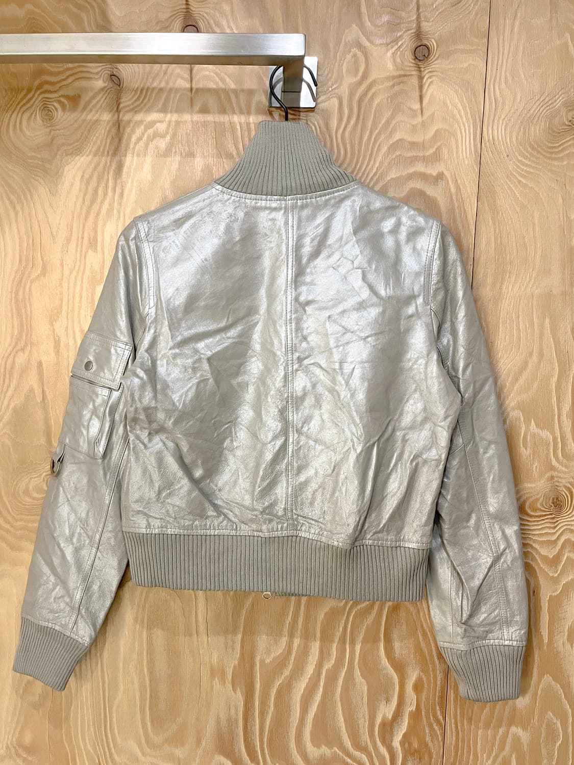 Scot Club 90's 메탈릭 레더 자켓 상품이미지5