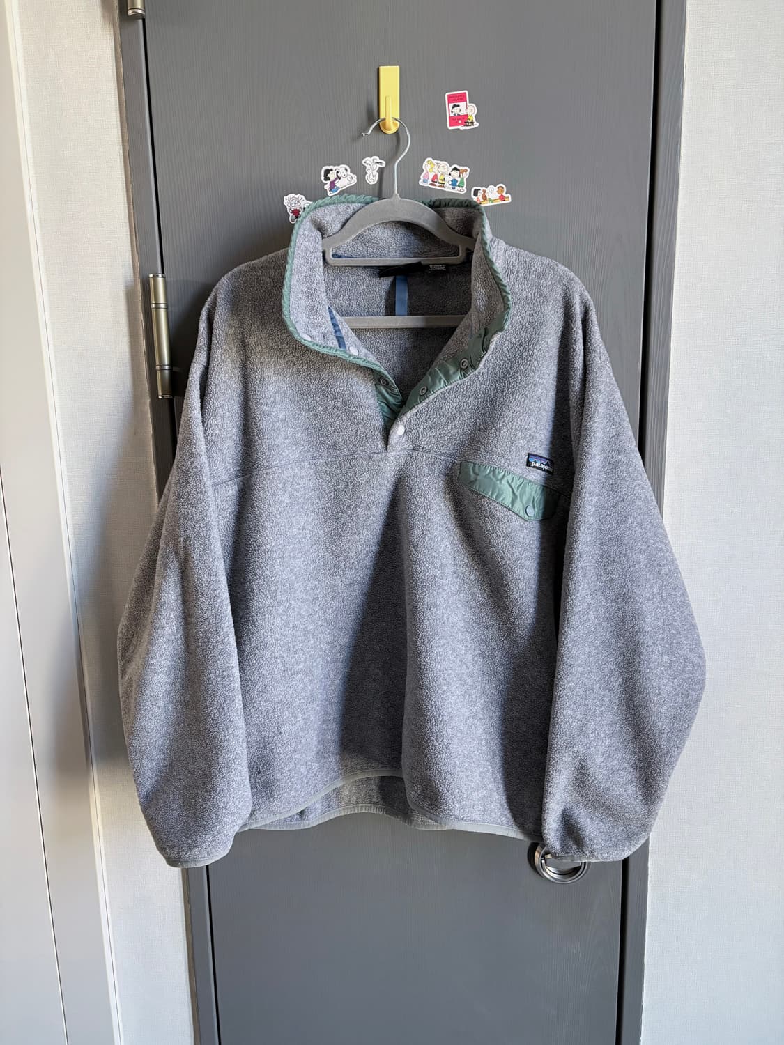  (L) 파타고니아 90s 빈티지 신칠라 라이트 그레이 / 그린(민트) 상품이미지1