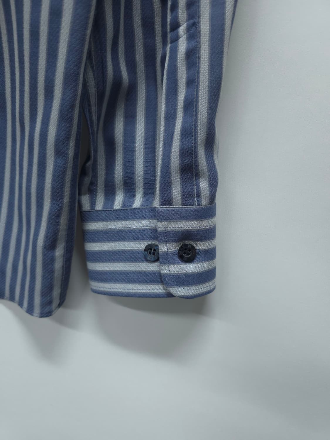 닥스 블루 스트라이프 남성 울실크 셔츠 (95~100) 상품이미지10