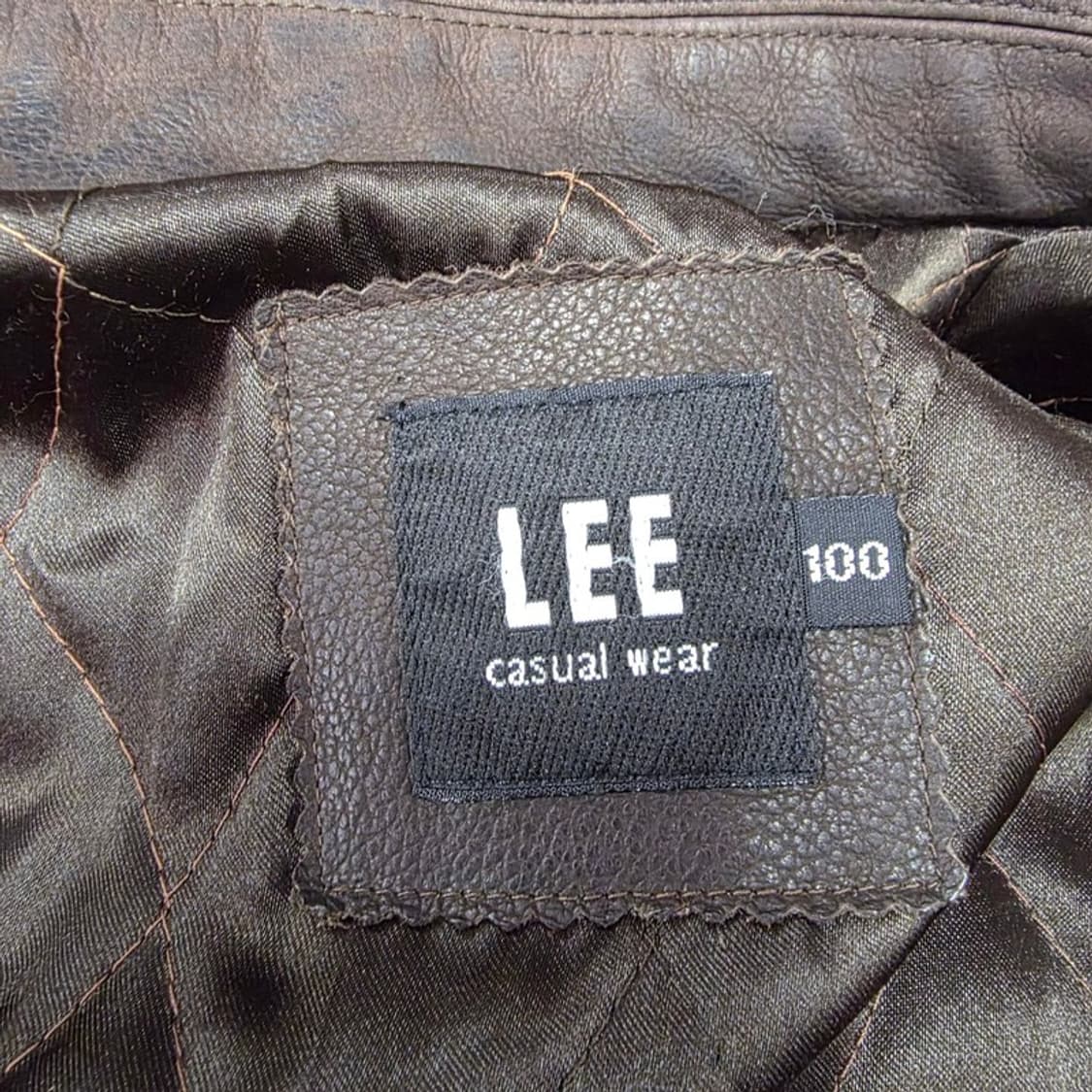 LEE 소가죽 브라운 레더 자켓 L 상품이미지6