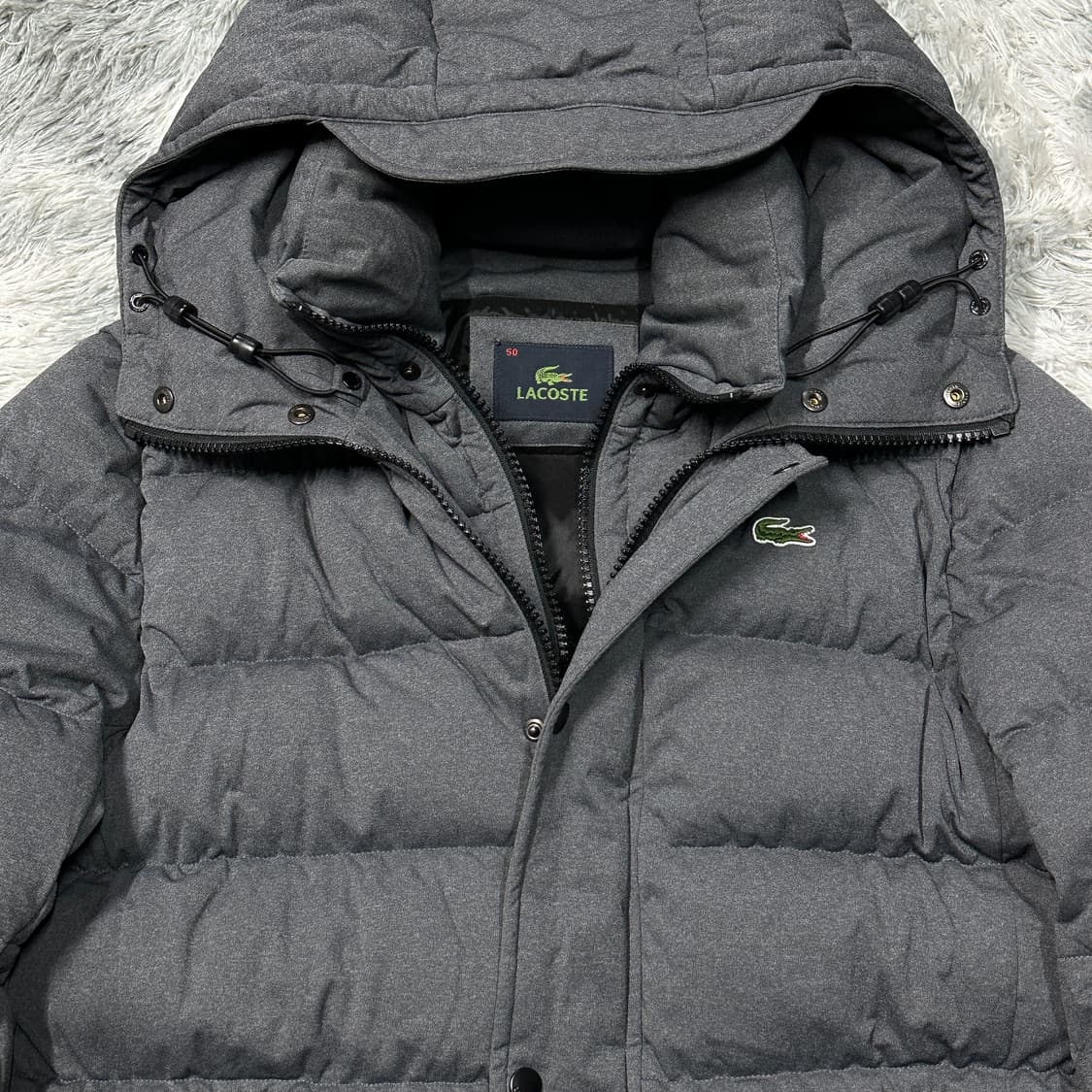 라코스테 구스다운 푸퍼 후드 패딩 L 상품이미지2