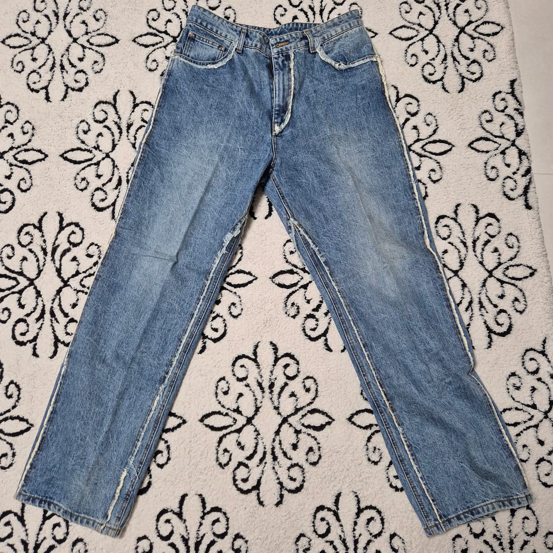 쿠어 컷오프 스플릿 데님 팬츠 상품이미지2