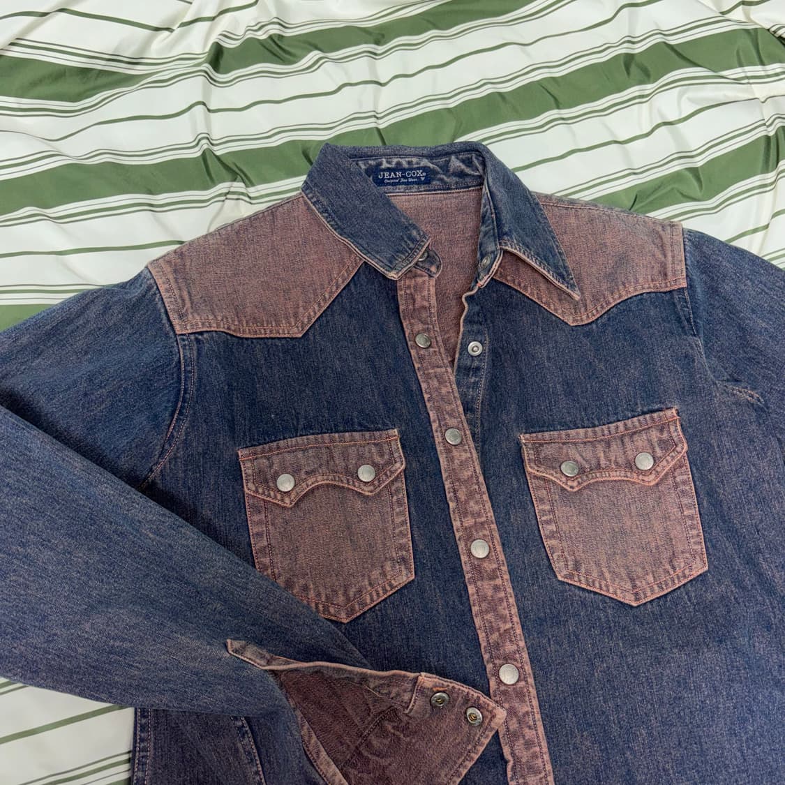 vintage denim washing shirt 상품이미지3