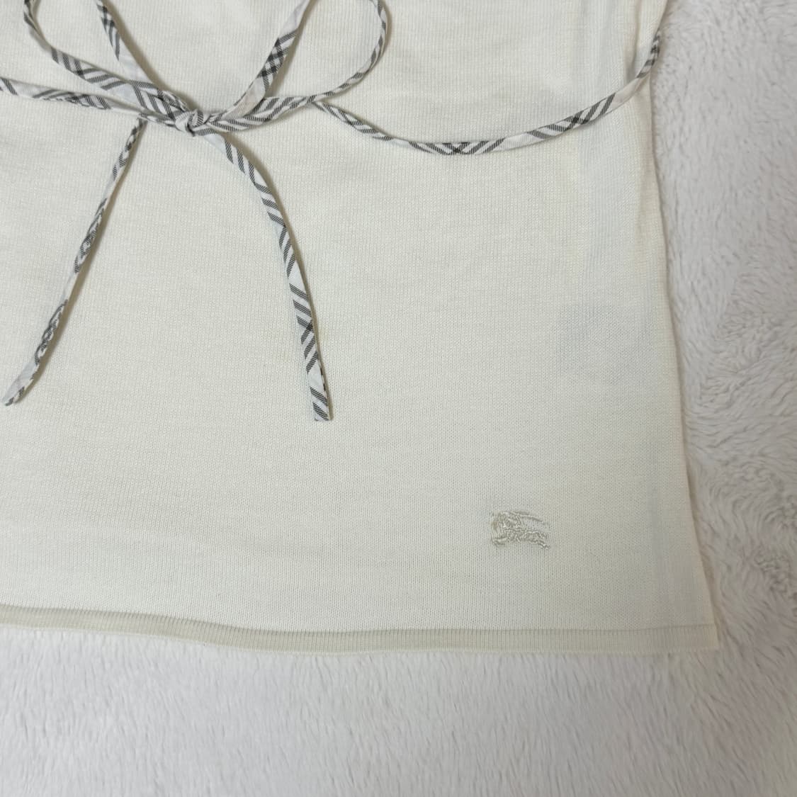 Burberry 버버리 블루라벨 모리걸 하구미 리본 퍼프 블라우스  상품이미지3