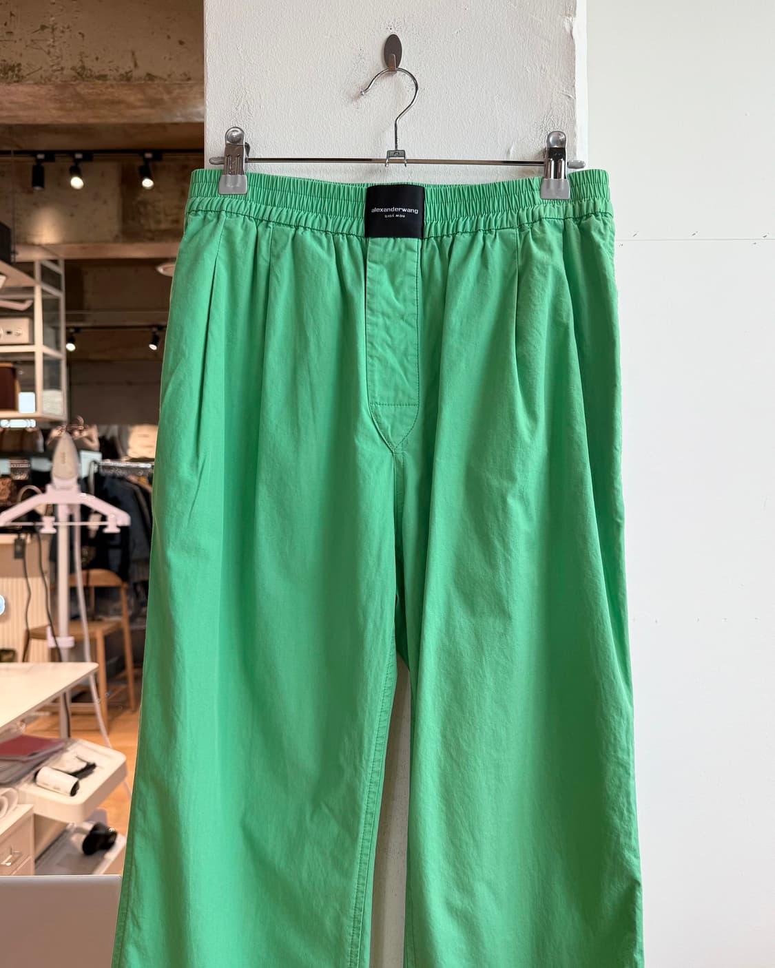 알렉산더 왕 그린 밴딩 로고 팬츠 상품이미지3