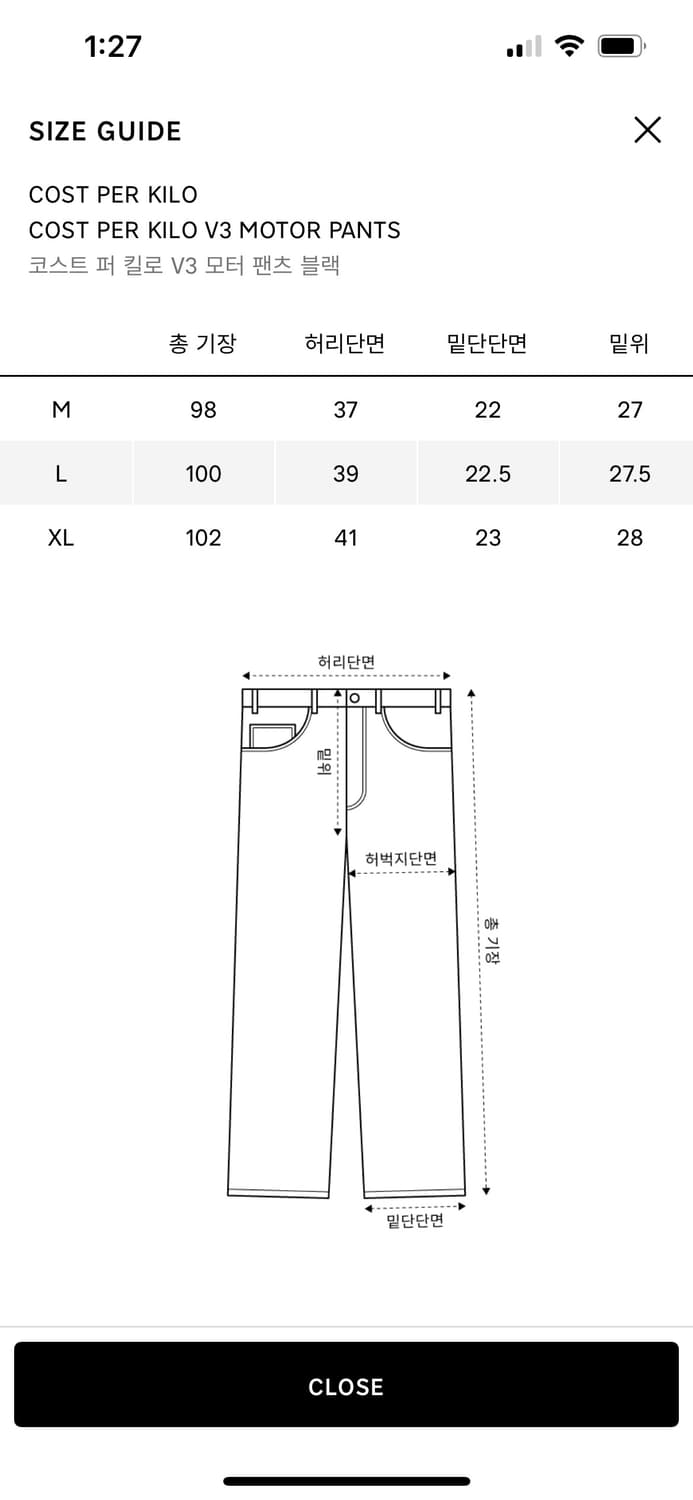 Cost per kilo v3 모터팬츠 상품이미지2