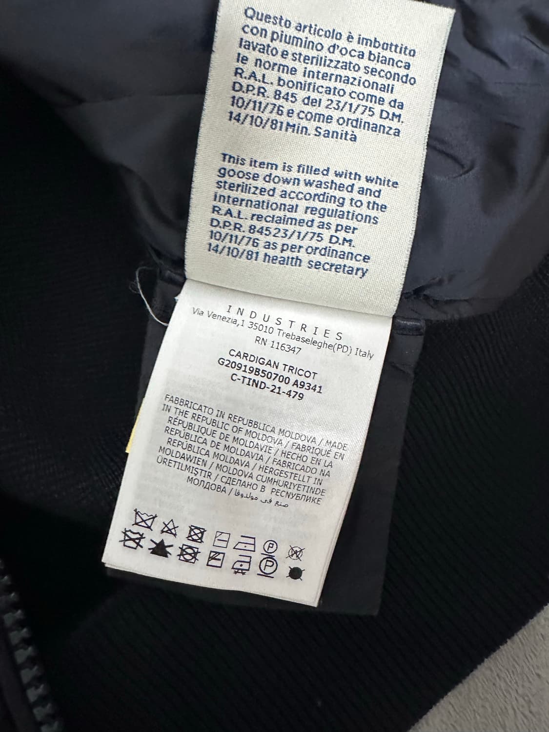 몽클레어 니트패딩 s사이즈 네이비 상품이미지5