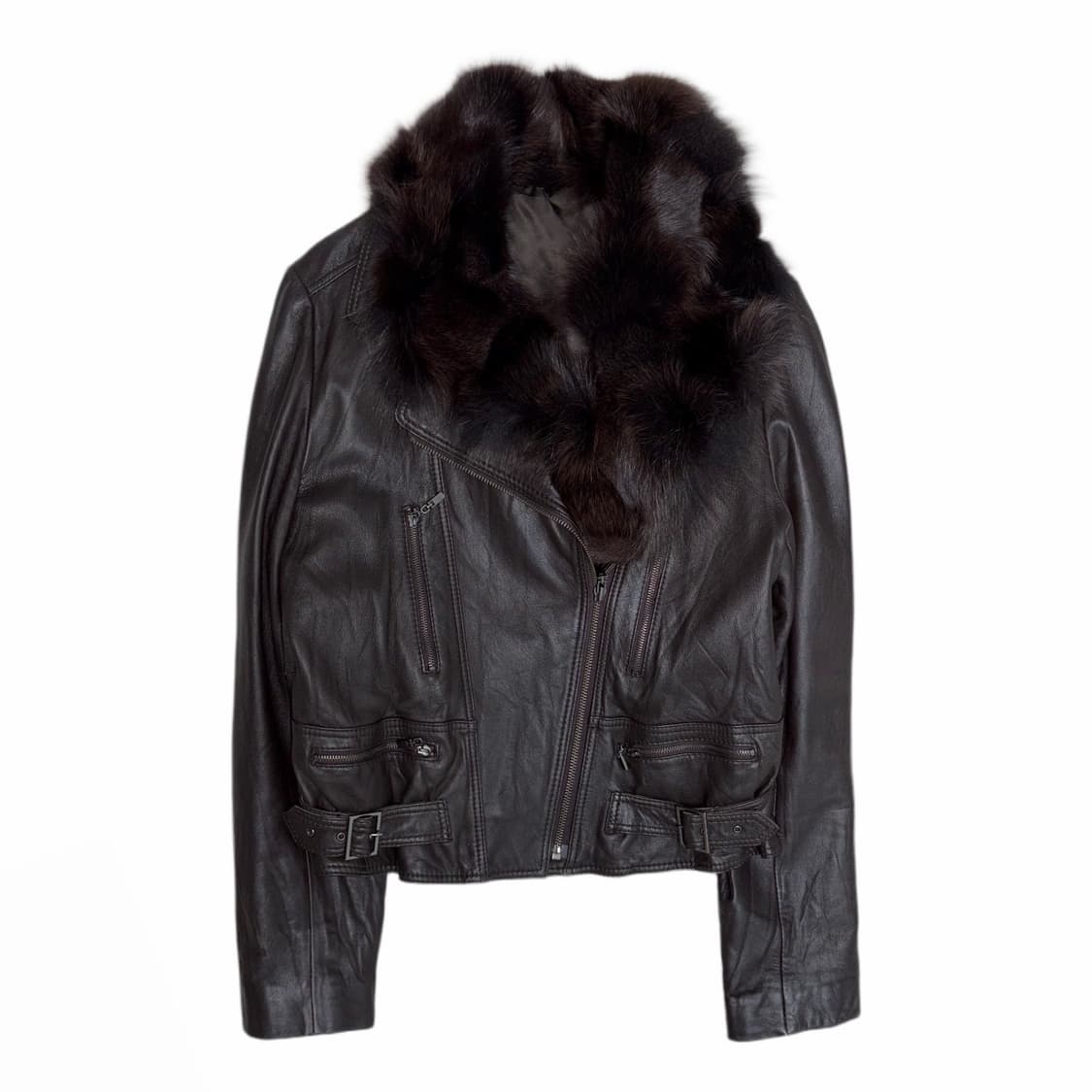 [S] 00‘s Lambskin Fur Leather Jacket 상품이미지1