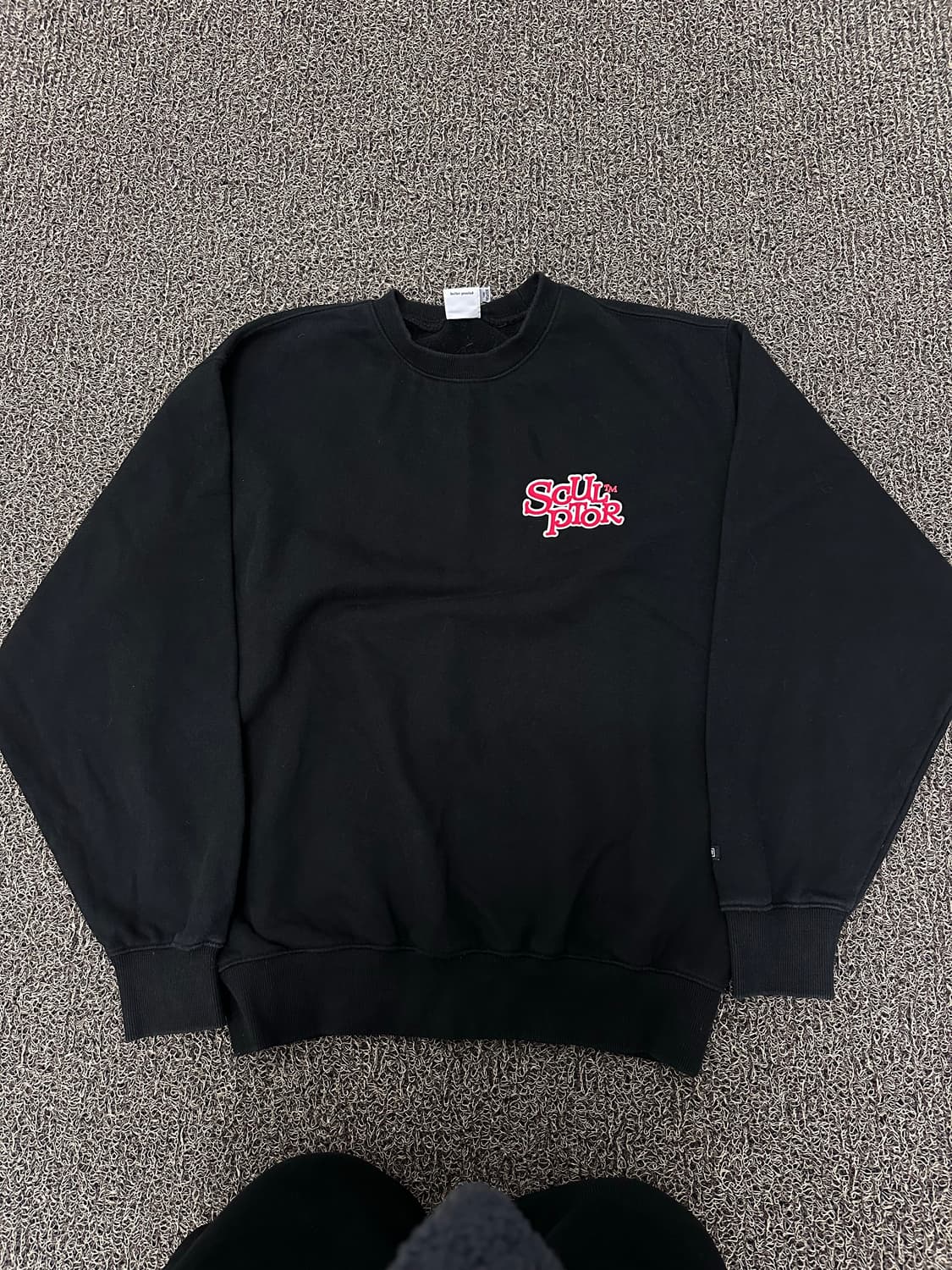 스컬프터 공용 맨투맨 블랙 S 상품이미지1