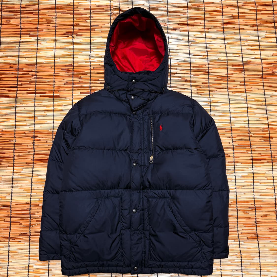 90s 폴로 랄프로렌 블랙 올드스쿨 푸퍼 패딩 m 상품이미지1