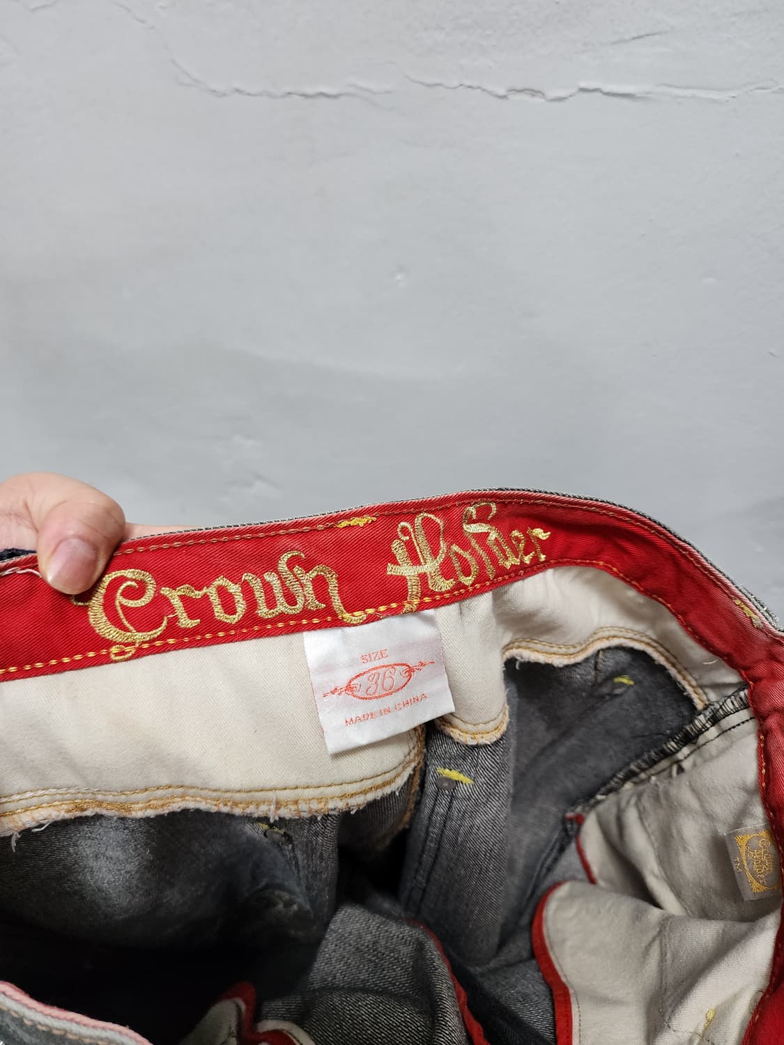 크라운홀더 90's 스트릿  흑청바지 상품이미지6