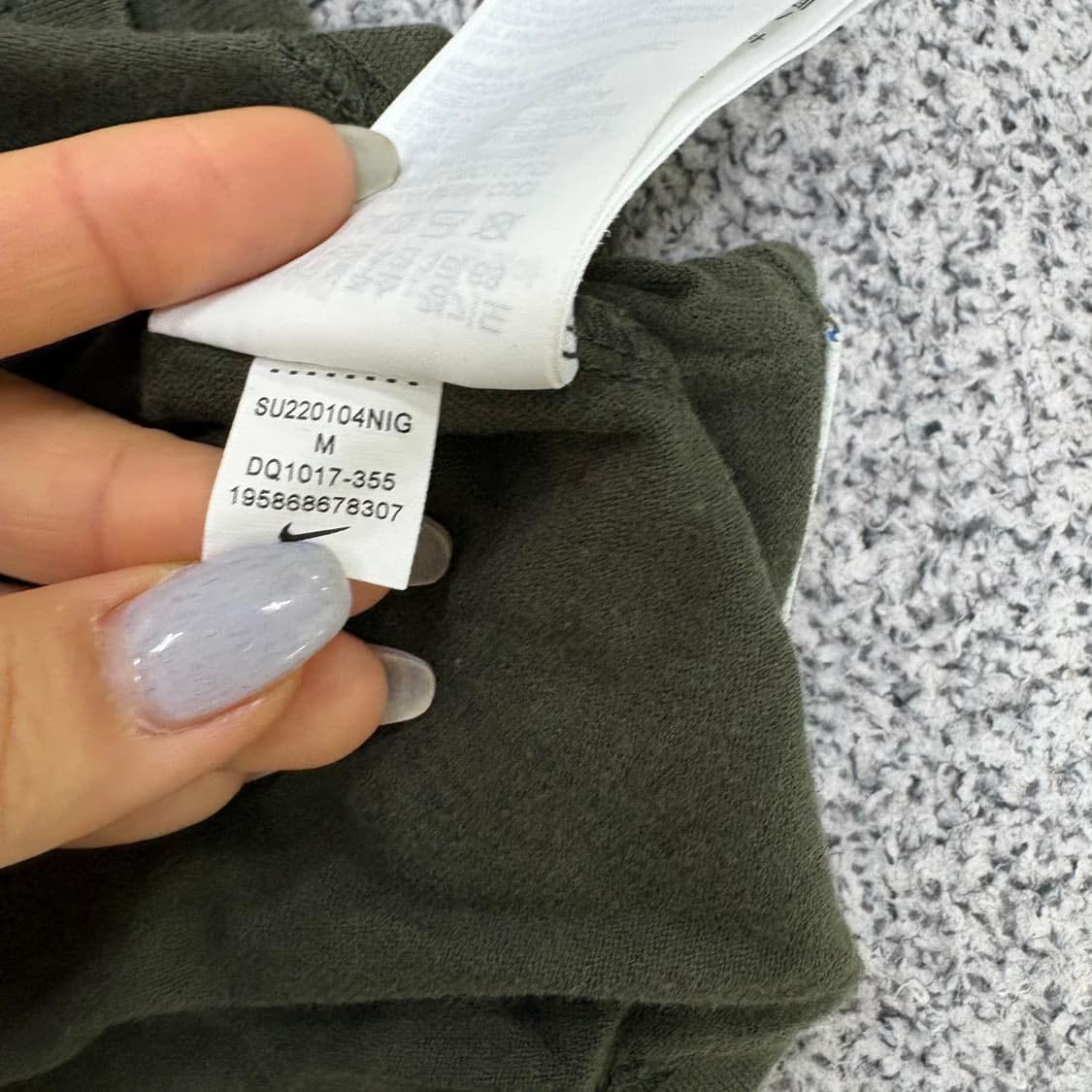 M 나이키 남성 에어 반팔티 카키 0319J 상품이미지5