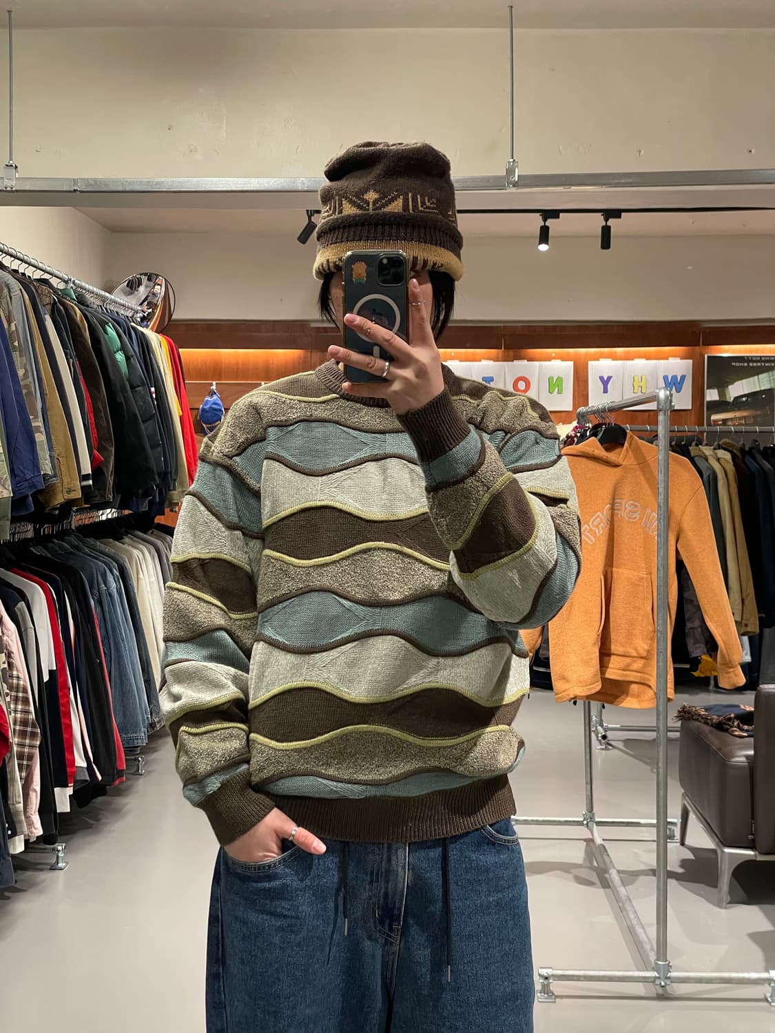 빈티지 케이블 니트 상품이미지1