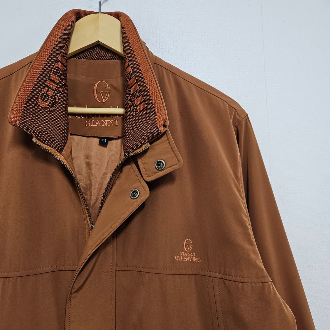 105 지아니 발렌티노 빈티지 사파리 자켓 다크오렌지 상품이미지3