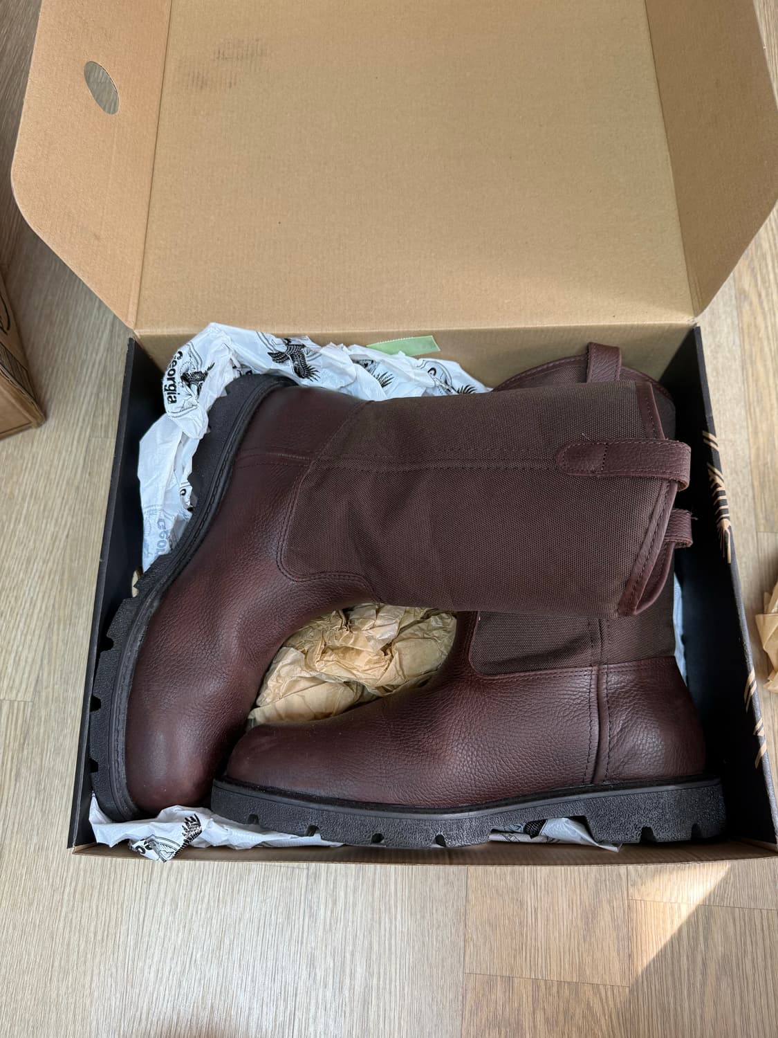 조지아 웰링턴 부츠 us10W 풀박 상품이미지10