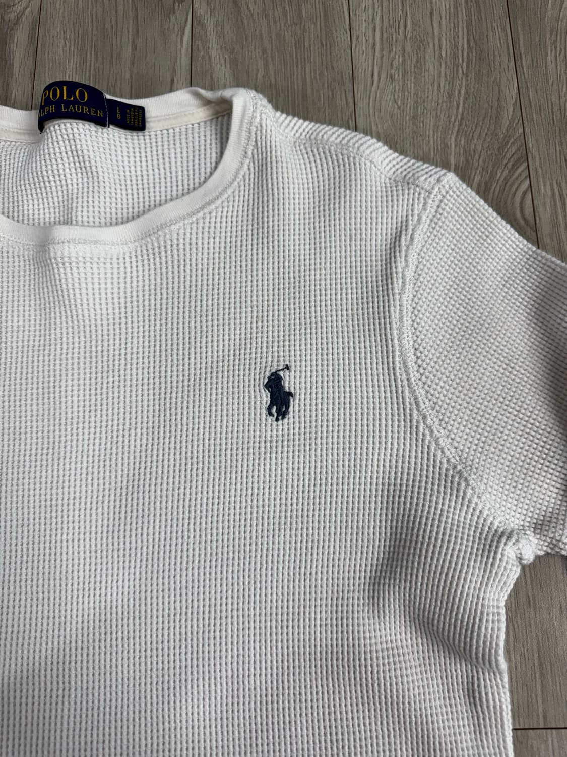 폴로 랄프로렌 엄성현 와플 니트 화이트 상품이미지2