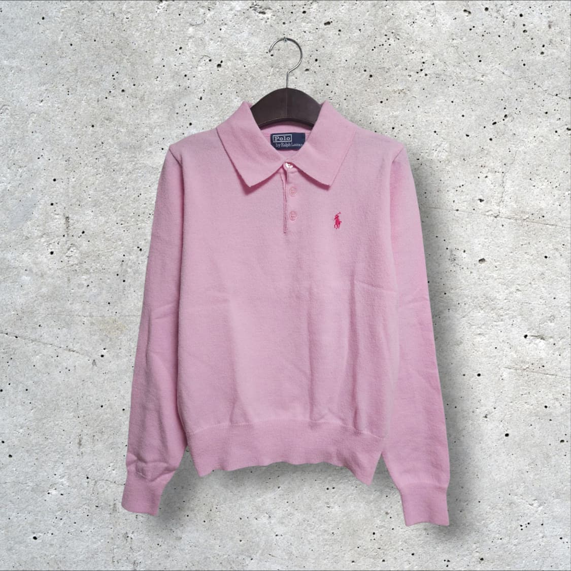 폴로랄프로렌 핑크 카라 니트 (90/S) 상품이미지1