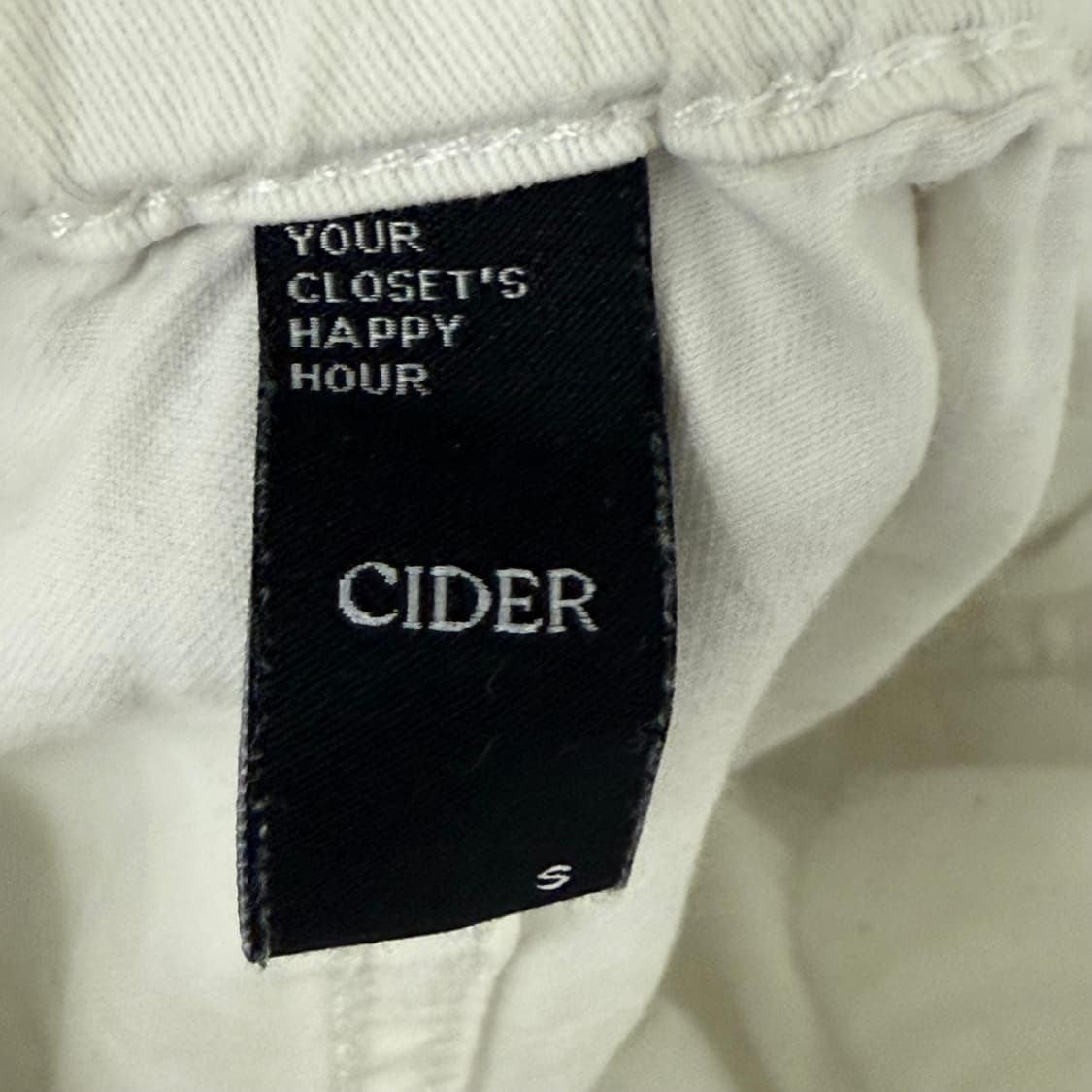 CIDER 화이트 카고 와이드 팬츠 (S) 상품이미지2