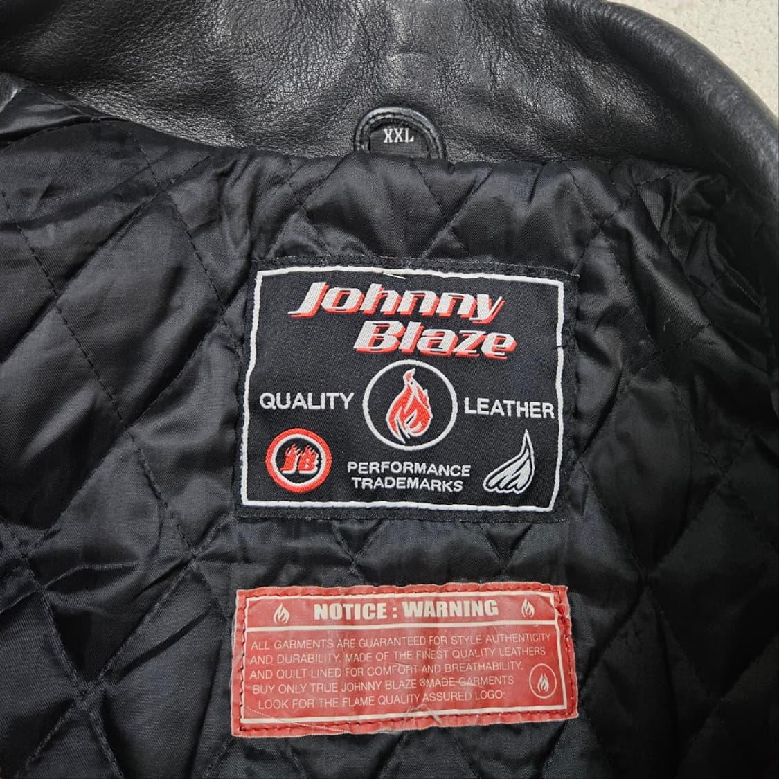 90s 조니 블레이즈 레더 자켓 XXL 상품이미지7