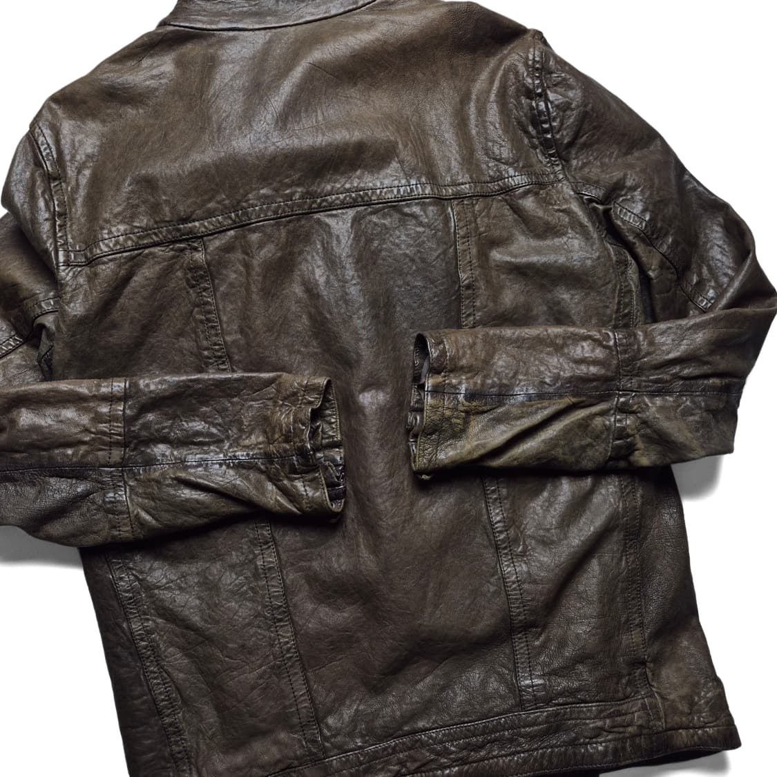 [M] 올세인츠 하이넥 리얼레더자켓 상품이미지7