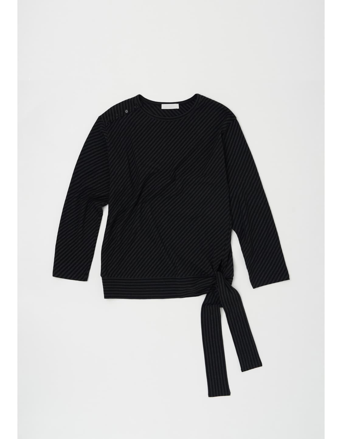 낫띵에브리띵 DIAGONAL STRIPE DETAIL TOP 상품이미지2