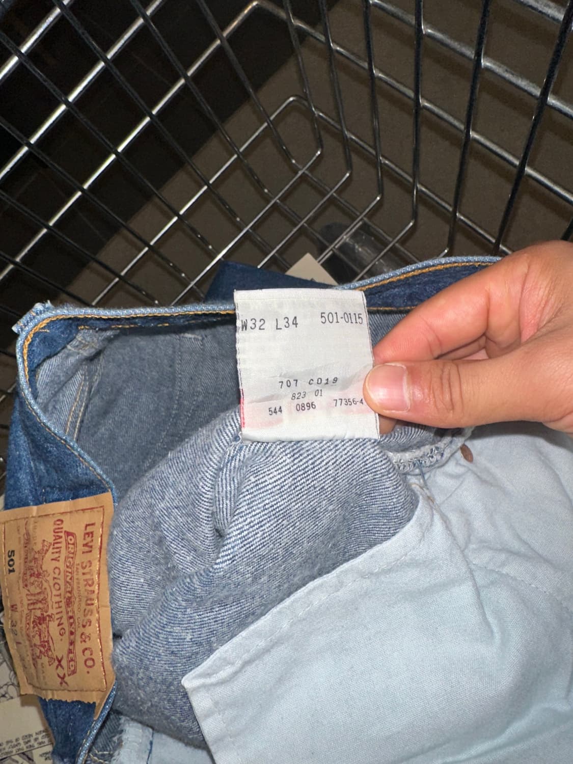 90’s Levi’s 501 544 denim mid-blue pants 상품이미지10