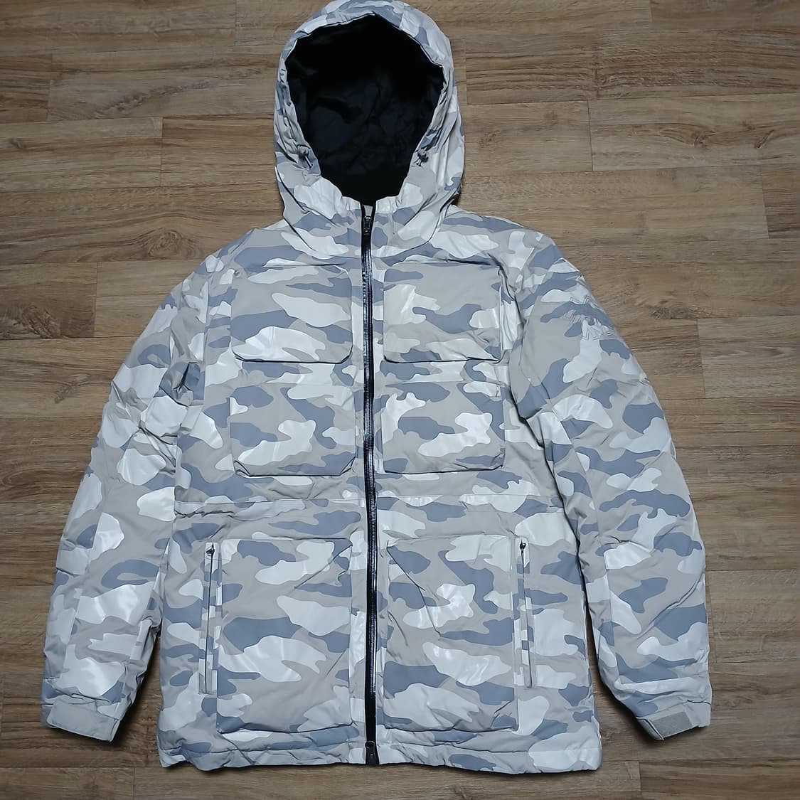 코오롱스포츠 구스다운 카모 밀리터리 패딩 점퍼 상품이미지1