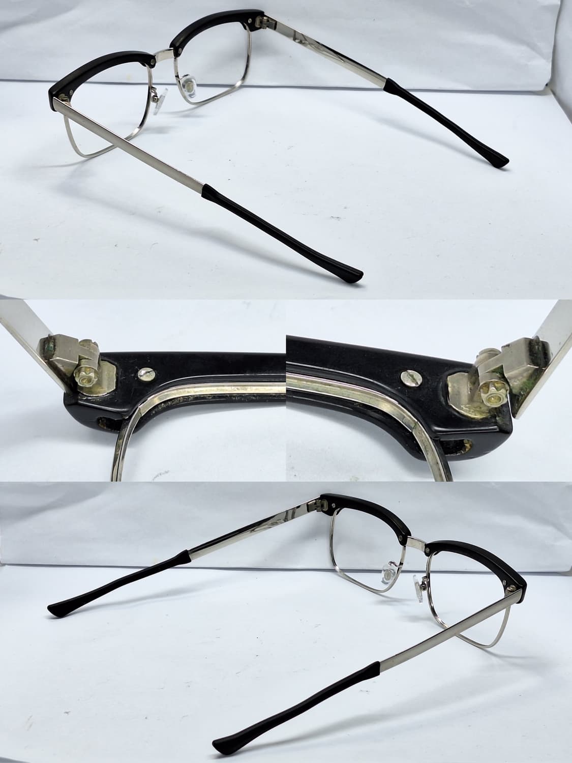 70s 빈티지 일본 수제 하금테 52-69 SPM 선플래티늄 안경테/레트 상품이미지4