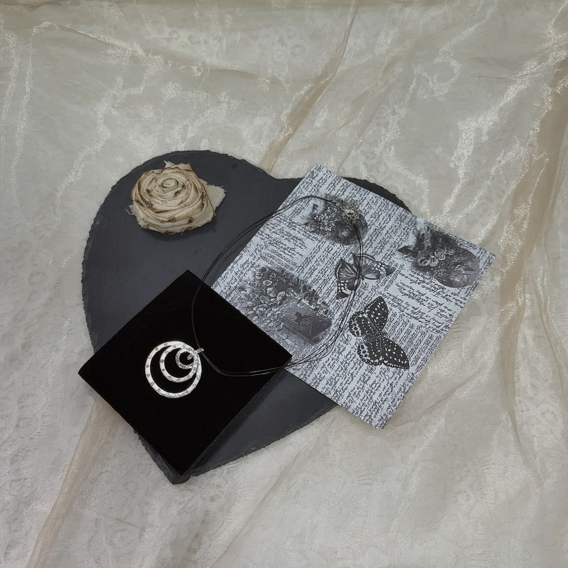 빈티지 큐빅 메탈 초커 목걸이 상품이미지2