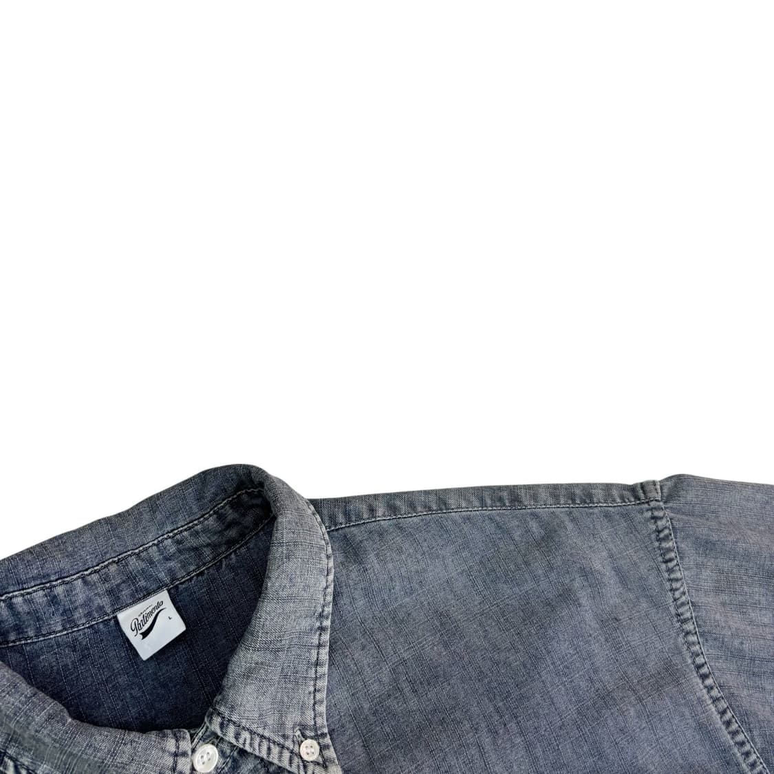 파르티멘토 오버 핏 반팔 데님 셔츠 상품이미지3