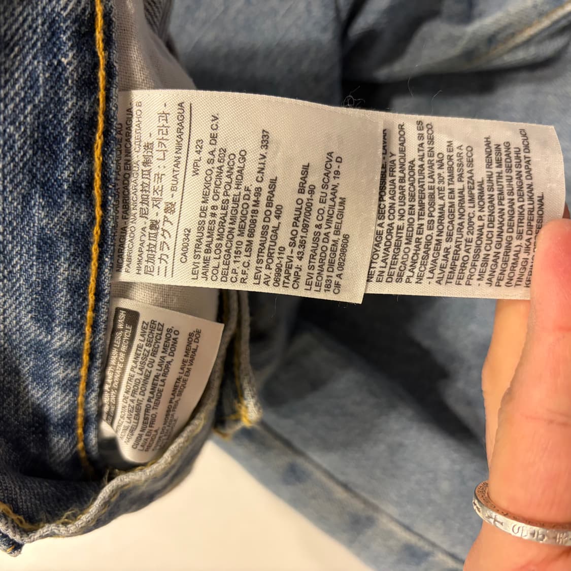 [34] 리바이스 505 데님 반바지 팬츠 레귤러핏 D586 상품이미지5