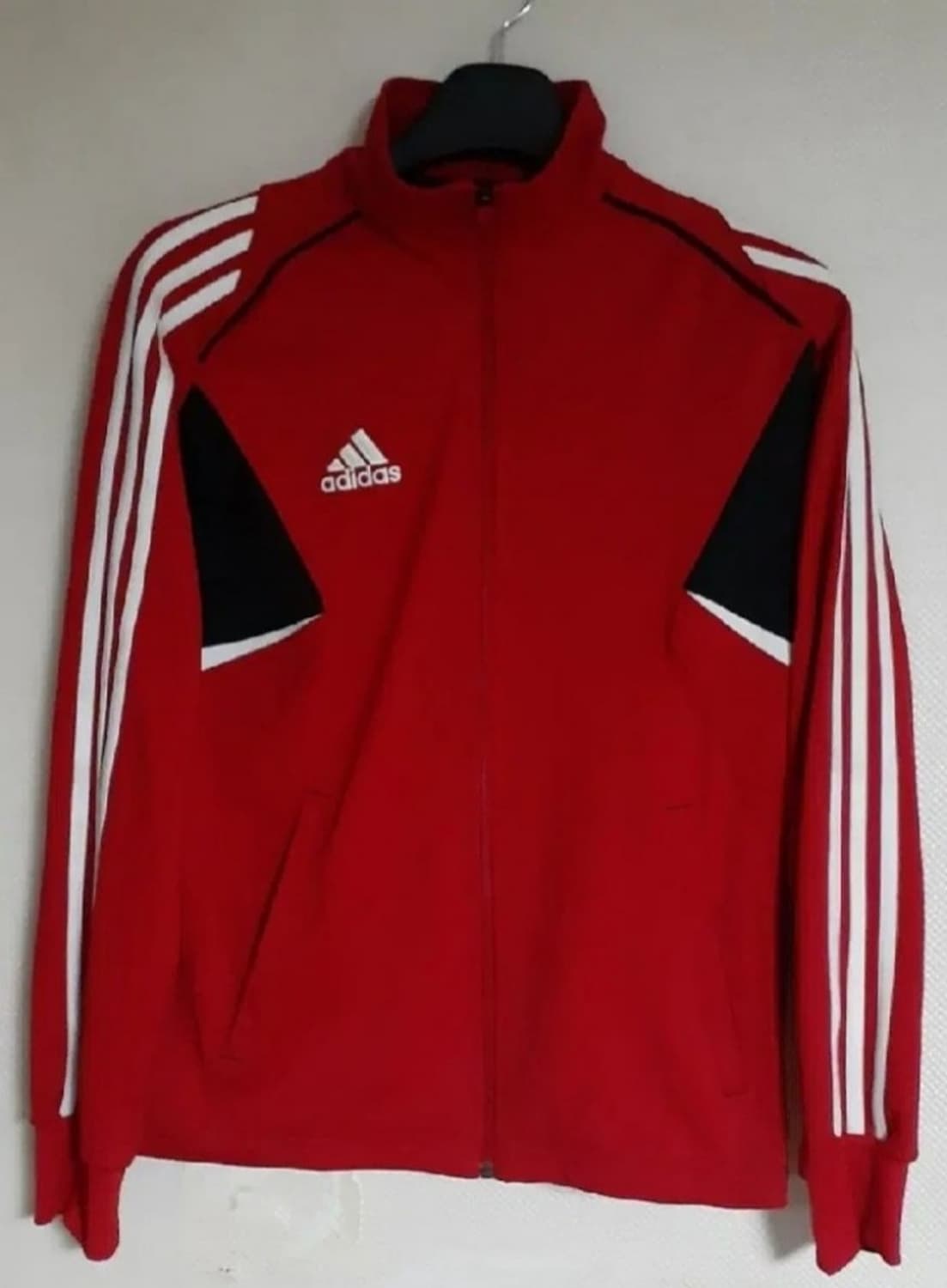 아디다스 팀니트 플리스 기모 져지 자켓 레드 95 상품이미지1