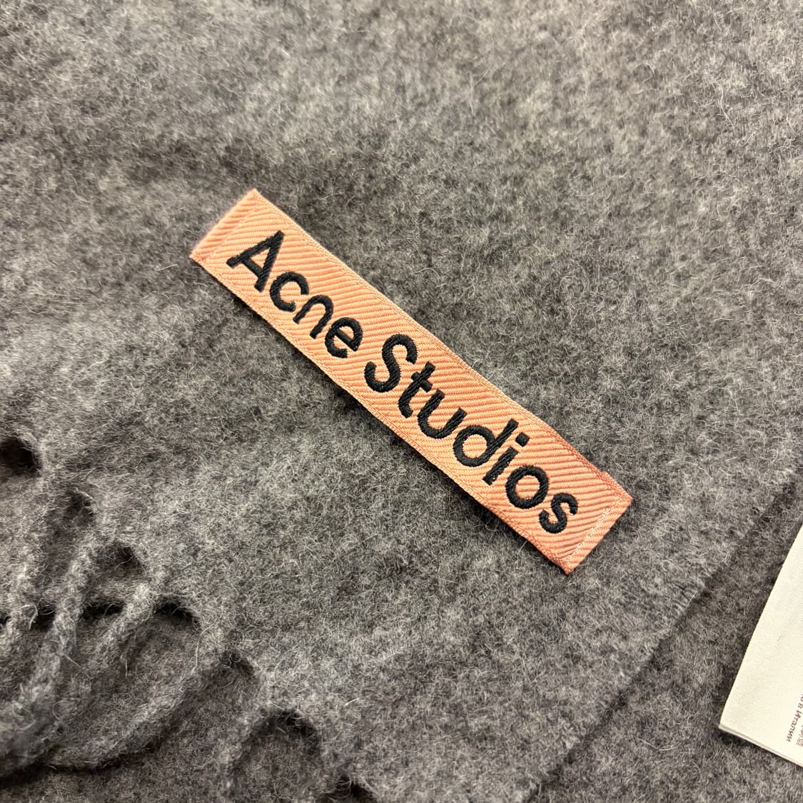 아크네 스튜디오 캐나다 내로우 뉴 울 머플러 그레이 멜란지 상품이미지5