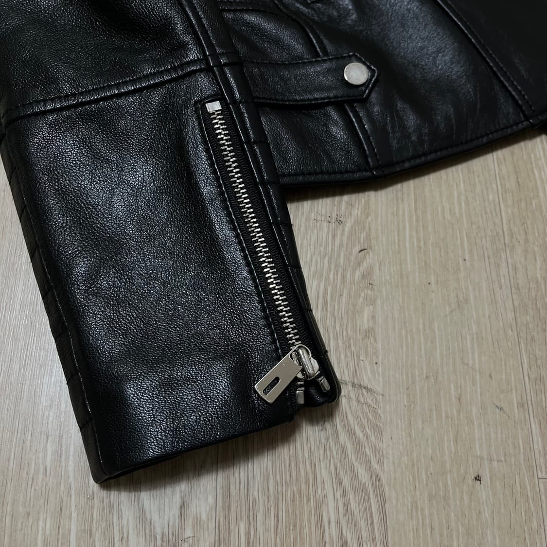 지고트 여성 천연 소가죽 라이더 가죽 자켓 44-55 상품이미지7