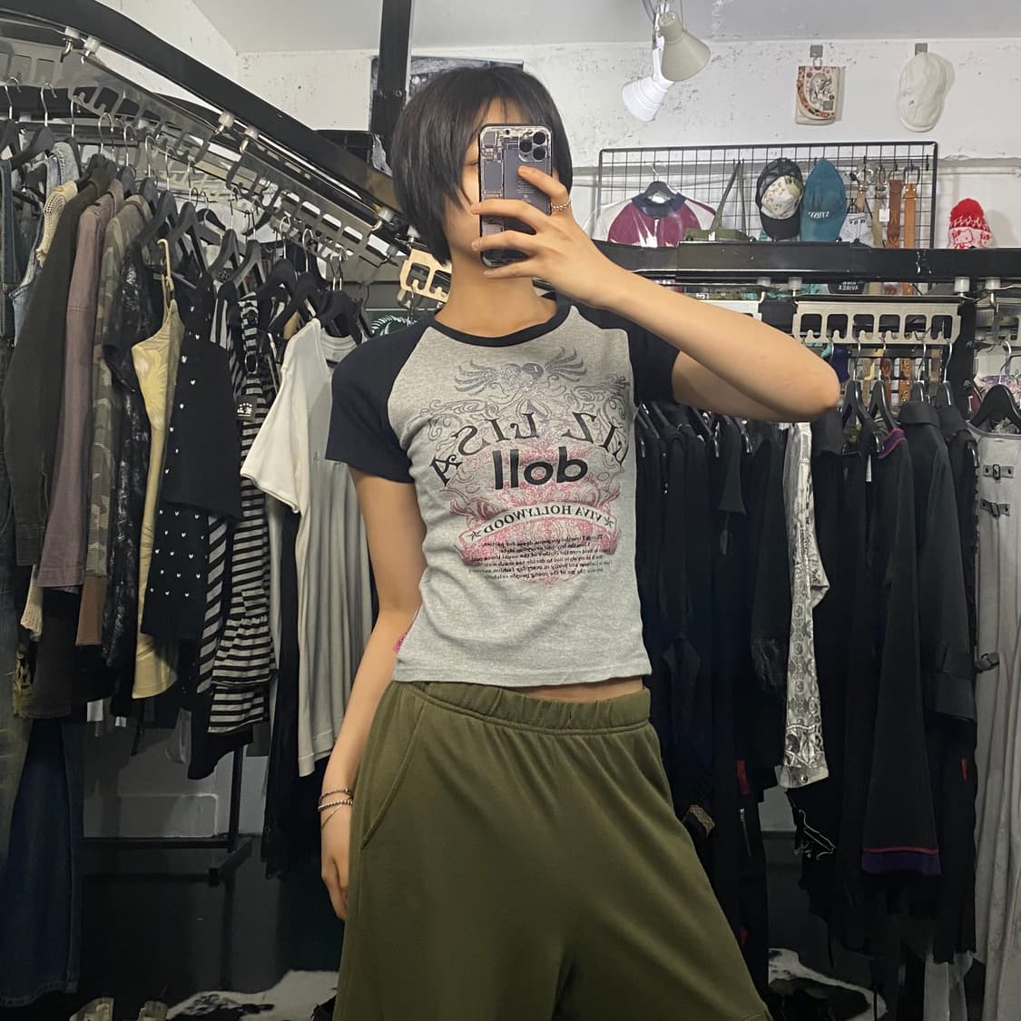 Liz Lisa doll 글리터 프린팅 레글런 반팔 티셔츠 상품이미지9