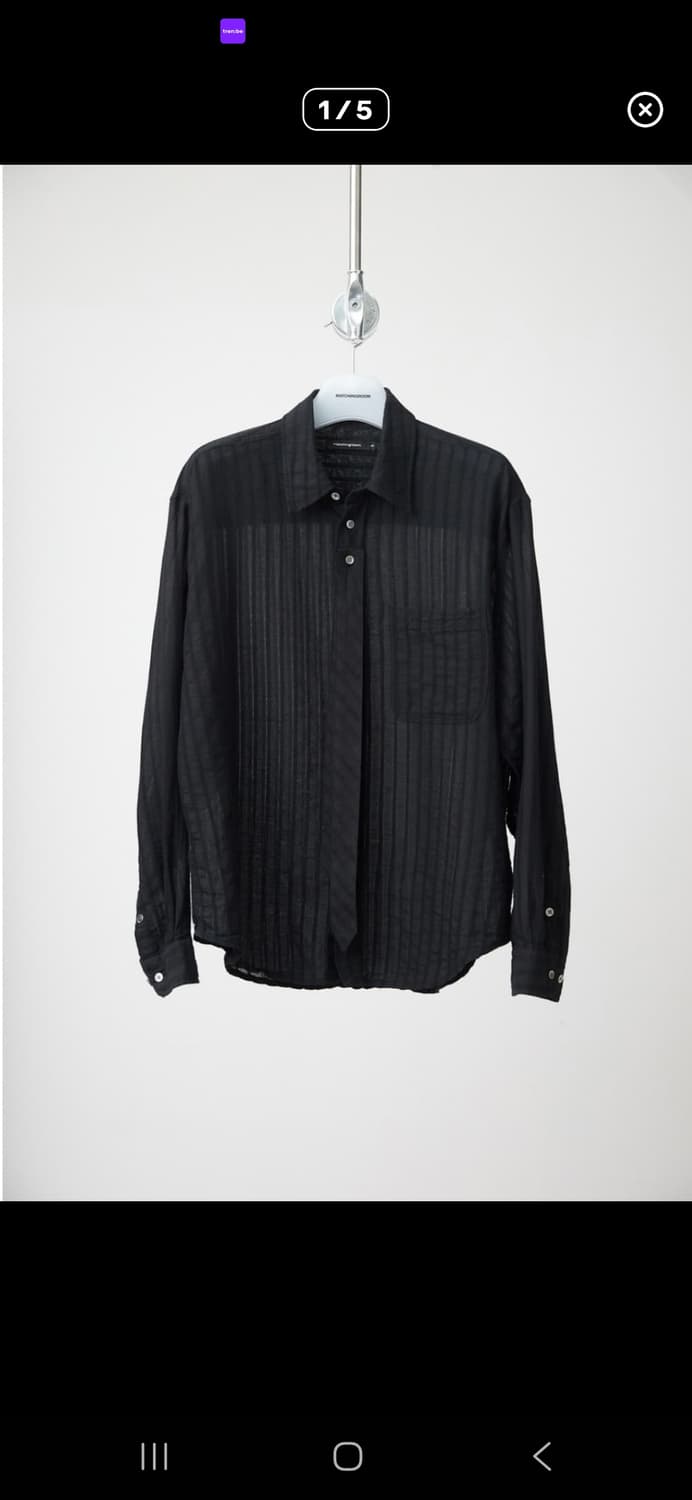 해칭룸 타이 스트라이프 셔츠  상품이미지1