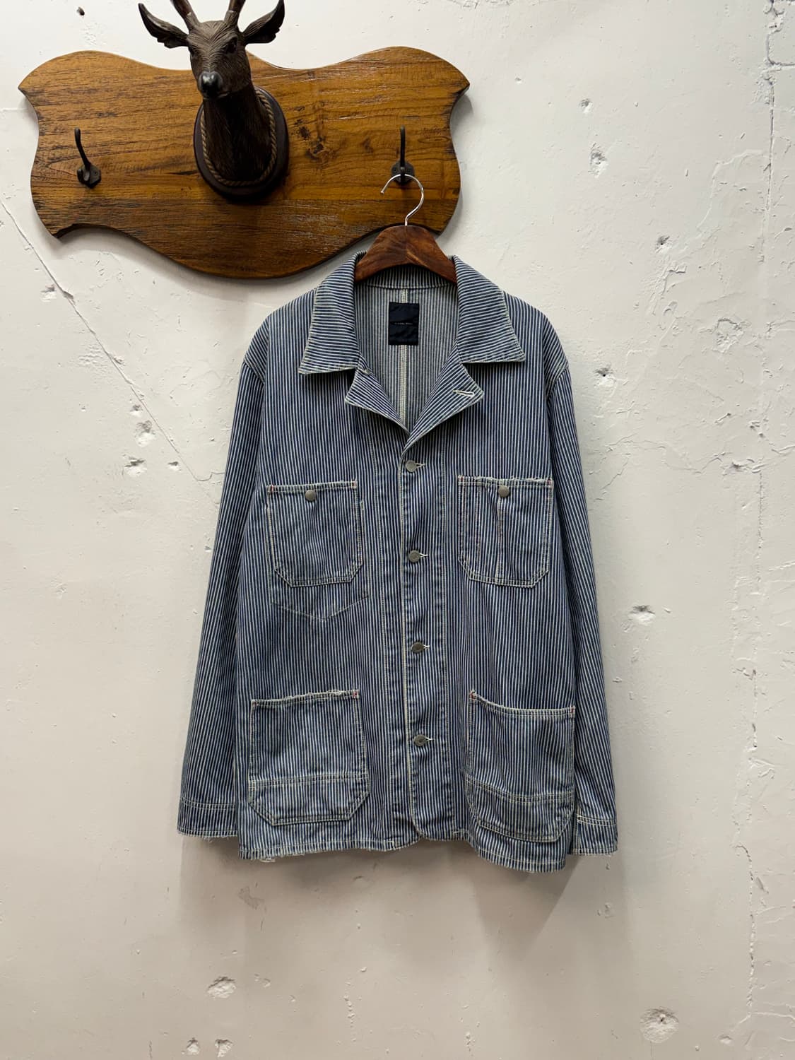 L) GLOBAL WORK Hickory Stripe Denim Chor 상품이미지2