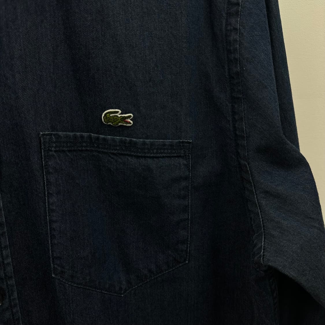 LACOSTE 라코스테 데님 슬림핏 셔츠 남방 L사이즈 상품이미지4