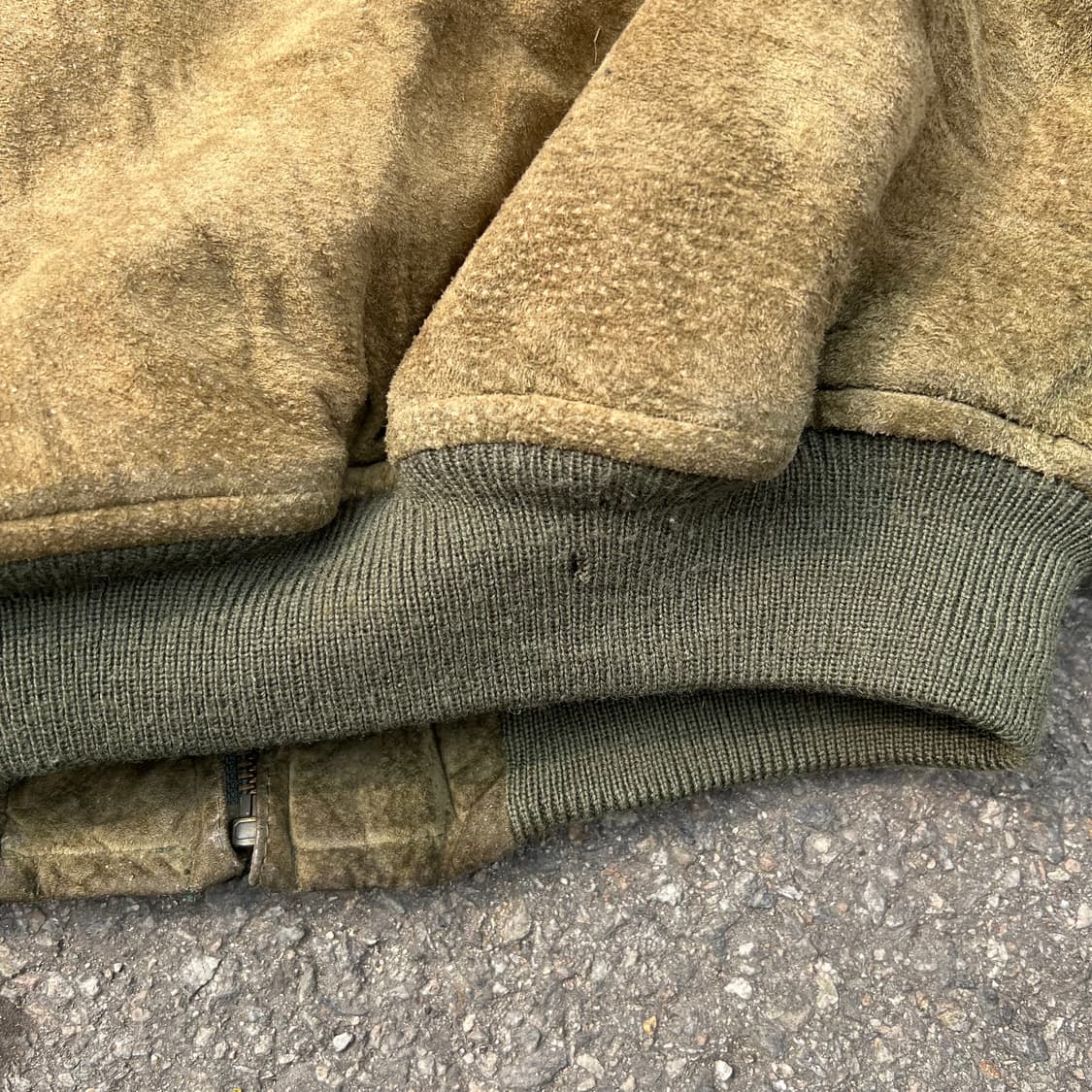 90‘s Fancy Ball 피그 스웨이드 레더 봄버 자켓 상품이미지6