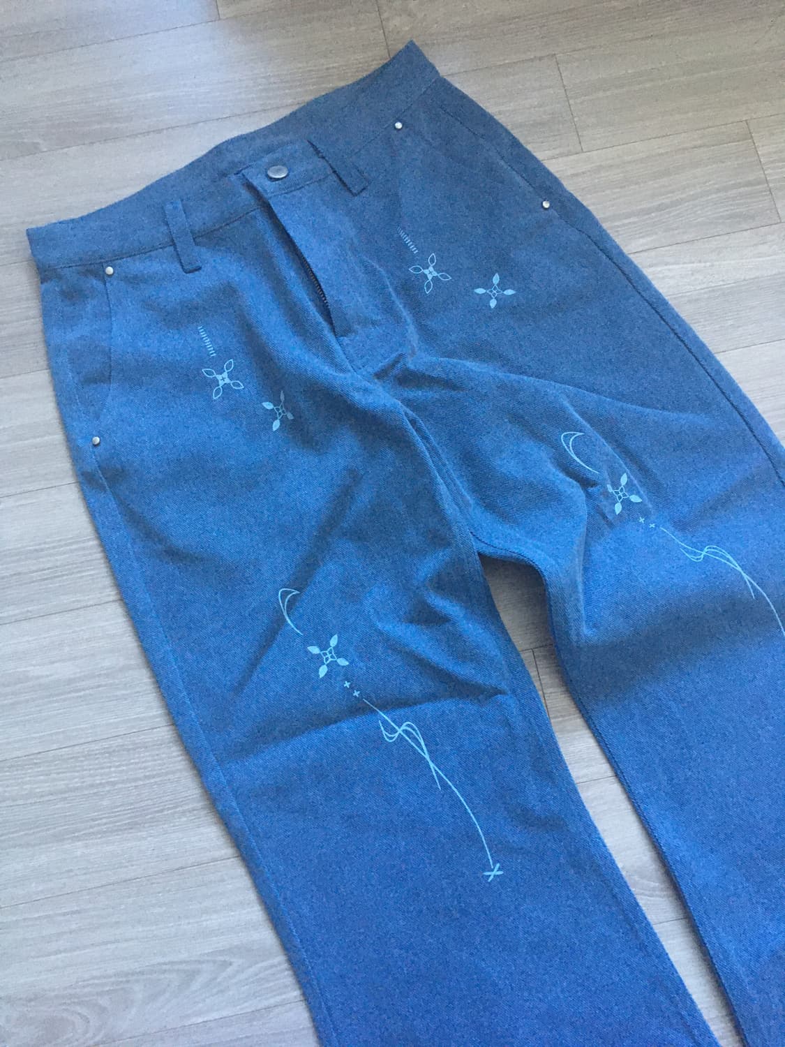 suhsuh 서서 바지 flower printed pigment 상품이미지3