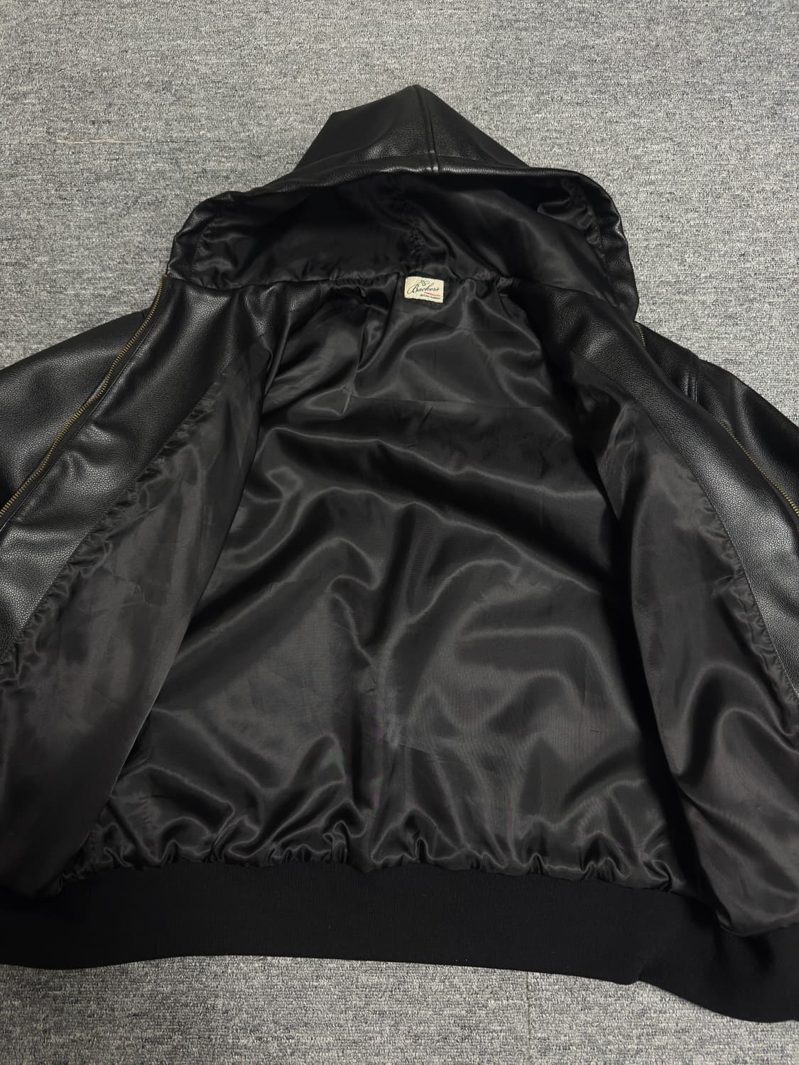 빈티지 후드 가죽자켓 (Backers) 상품이미지2