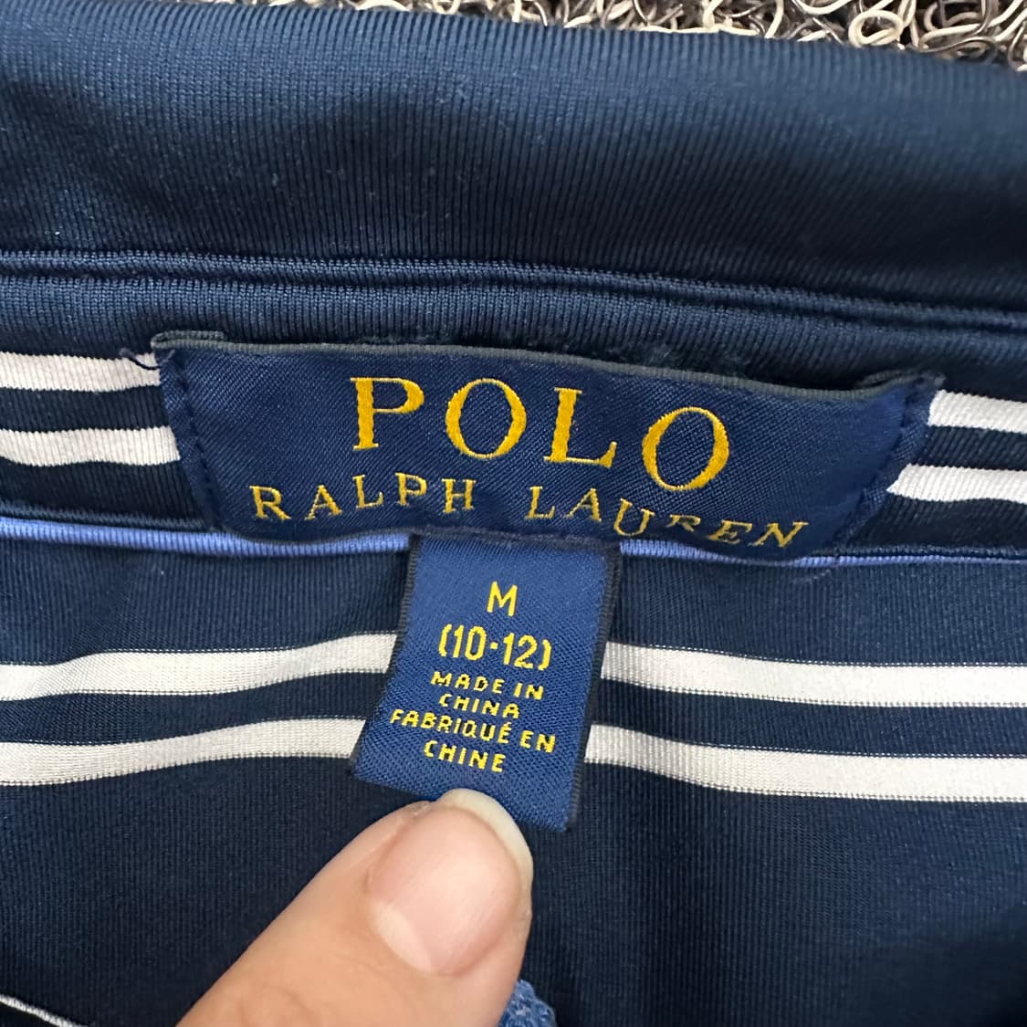 POLO 폴로 랄프로렌 스트라이프 카라티 여성 반팔티셔츠 XS 상품이미지3
