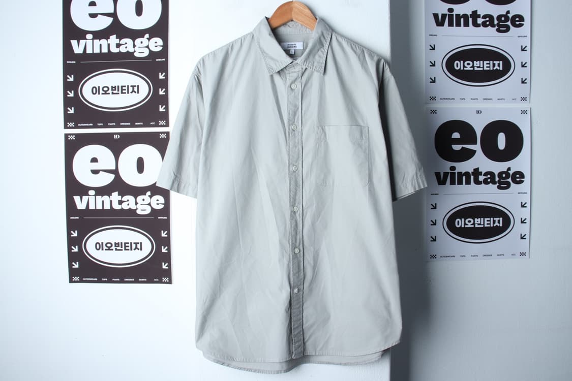 (L-XL) 무신사 스탠다드 반팔 카라 티셔츠 셔츠 남방-H3H33954 상품이미지2