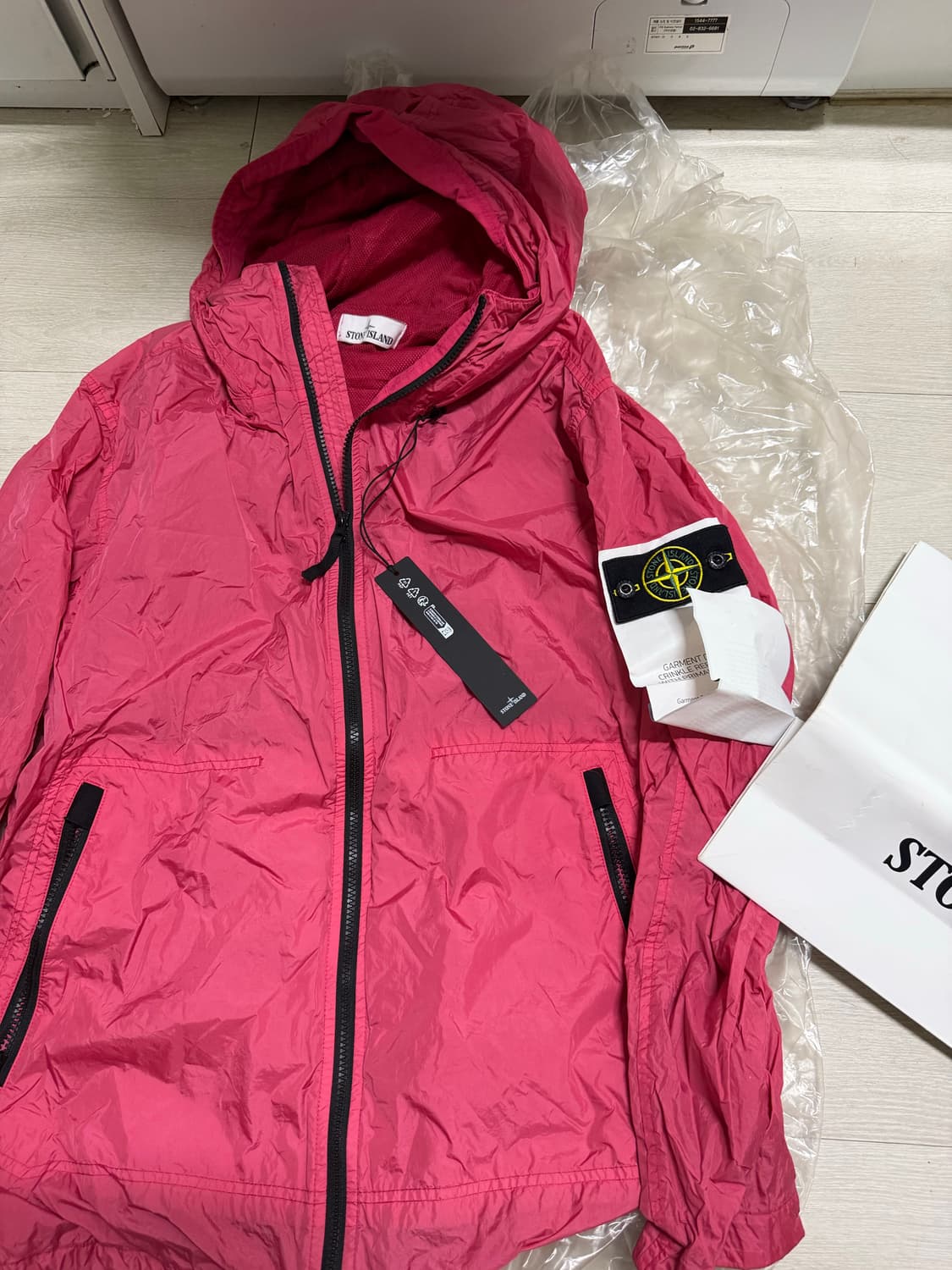 [xl] 23ss 스톤아일랜드 크링클랩스 가먼트다잉 프리마로프트 자켓 상품이미지2