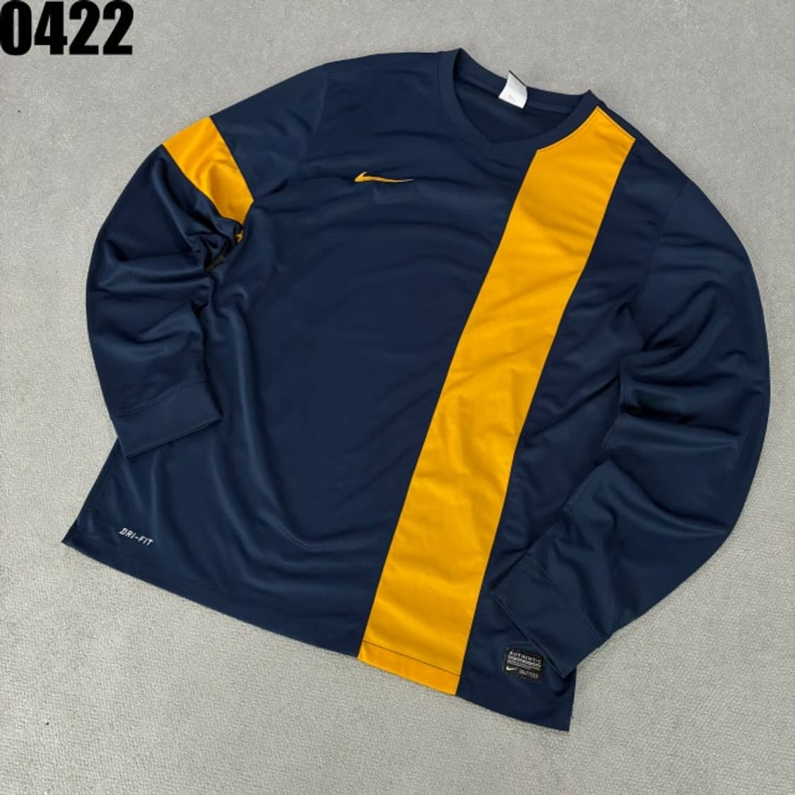 나이키 긴팔 티셔츠 네이비/옐로우 2XL 상품이미지1
