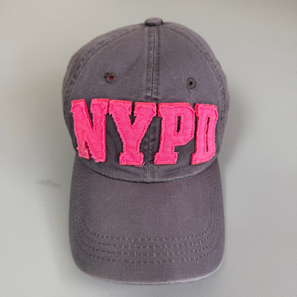 NYPD y2k 핑크 입체패치로고 연보라 볼캡 상품이미지2