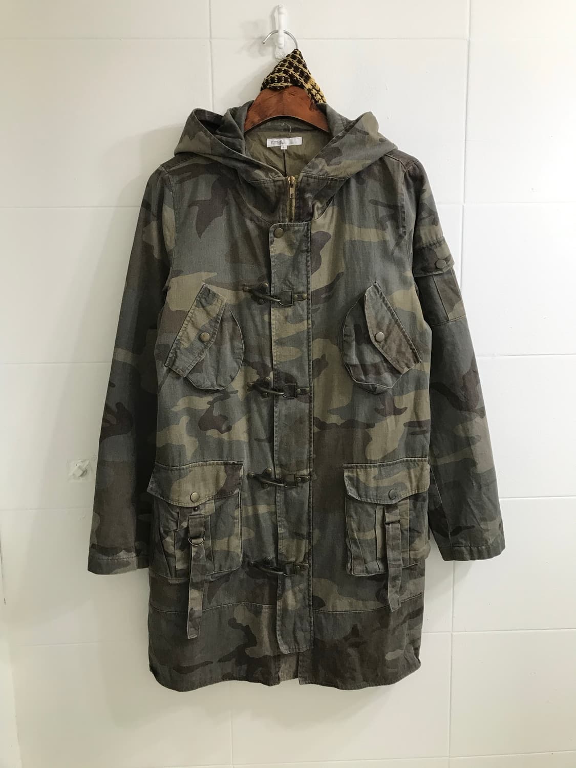 빈티지 카키 카모 그런지 스트릿 코디 세트 상품이미지4